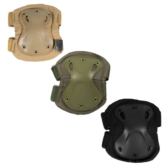 This view shows the different colours of elbow pads.