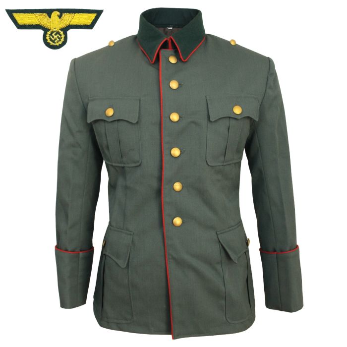 This view shows the front of the German Generals Gabardine Wool Tunic & Tunic Eagle - Ex TV Rental - L.
