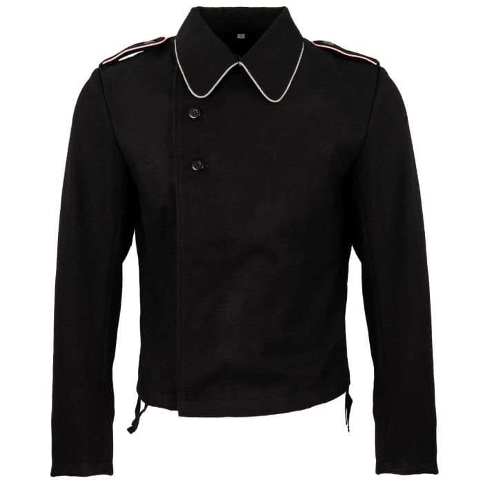 This view shows the front of the German SS Officers Black Panzer Wrap.