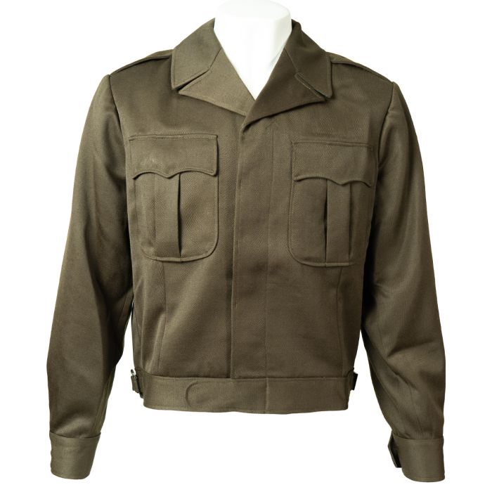 This view shows the front of the ike jacket.
