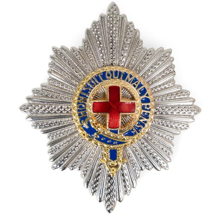 This view shows the front of the medal.