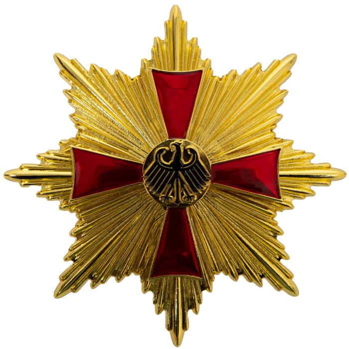 This view shows the front of the badge.