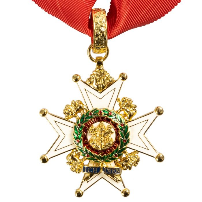 Front view of a British Order of the Bath Knight Commander Class