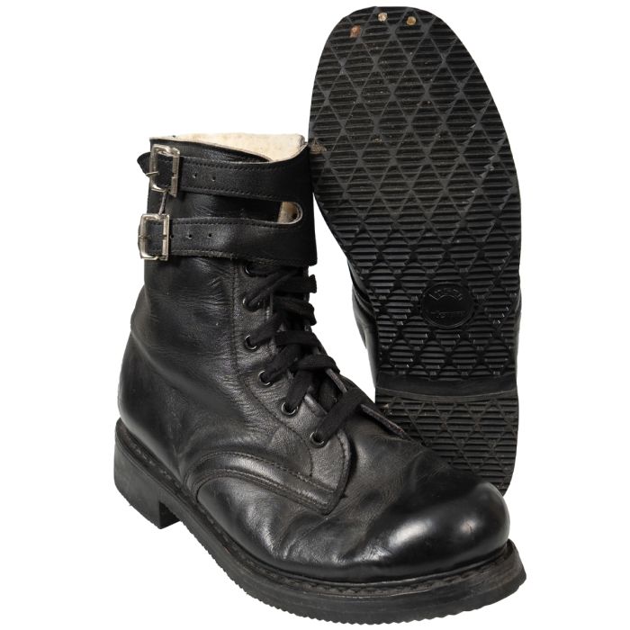 Original Austrian Army Fleece Lined Double Buckle Combat Boots