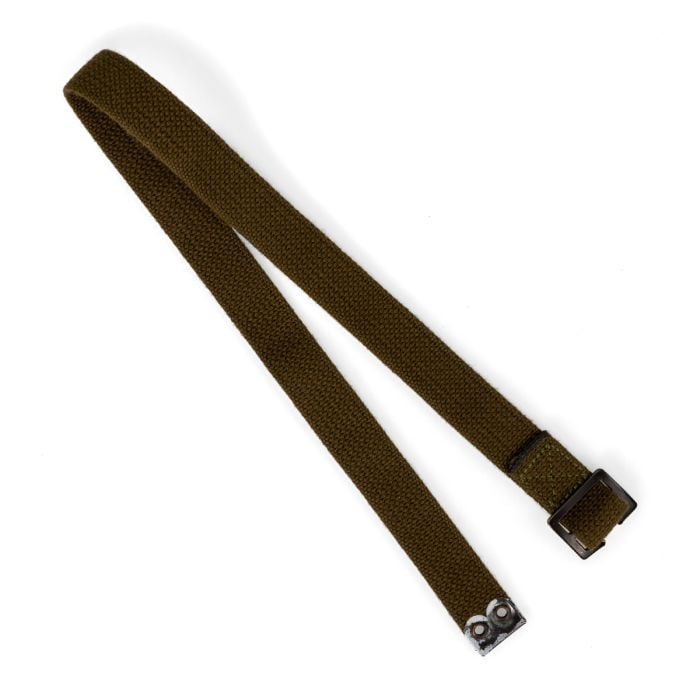 Original British Army 65cm equipment strap main image showing end and buckle