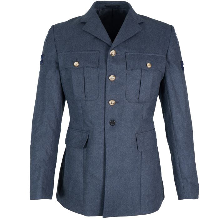 A front view of an Original British RAF No2 Dress Jacket.
