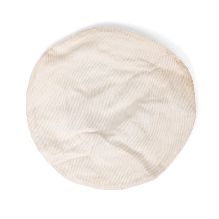 Original British Royal Navy Visor Cap Topper Cover - Top view of the topper cover