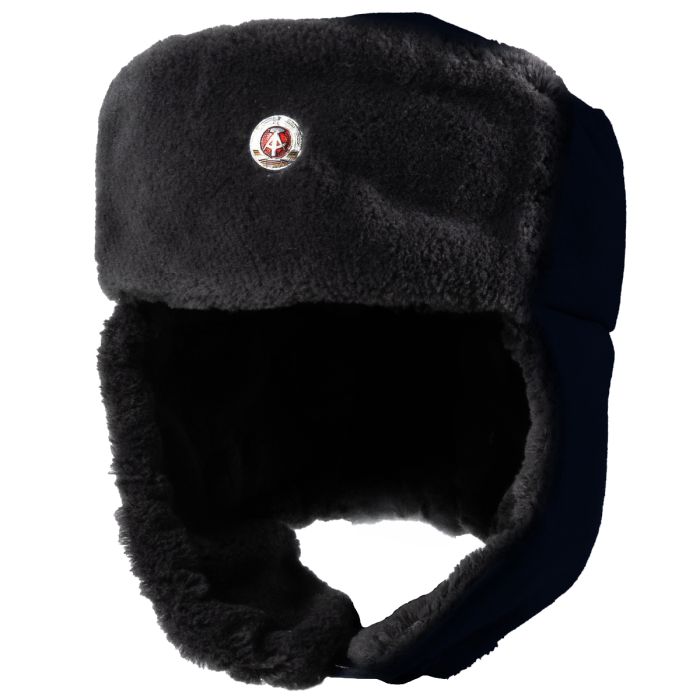 This shows front of navy hat.
