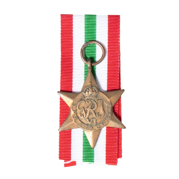 This view shows the front of the medal.
