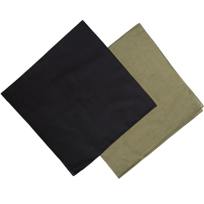 This view shows the front of the bandannas.