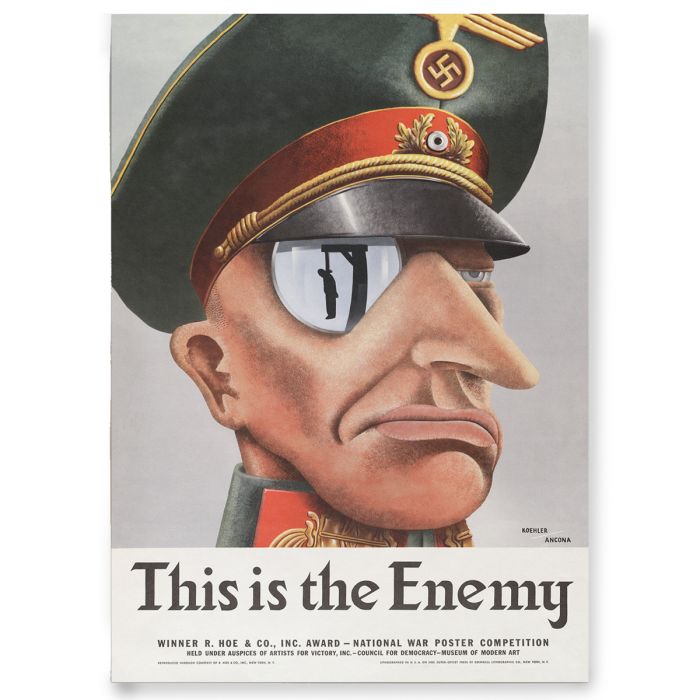 This view shows the front of the poster.
