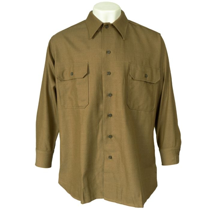 This view shows the front of the enlisted shirt.