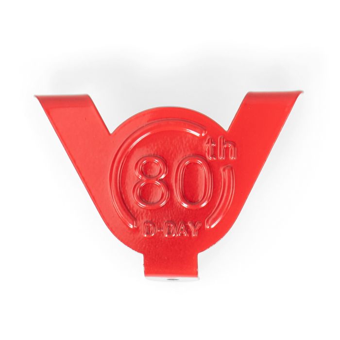 This view shows the front of the US Style D-Day 80 Octane Tag.
