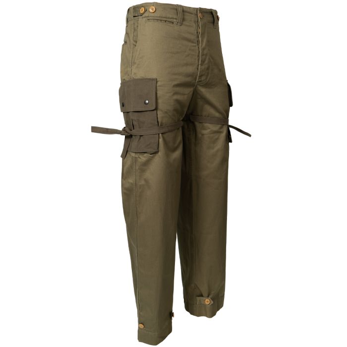 ポケット US WW2 Airborne M43 Trousers - Reproduction - Olive Drab - Leg
