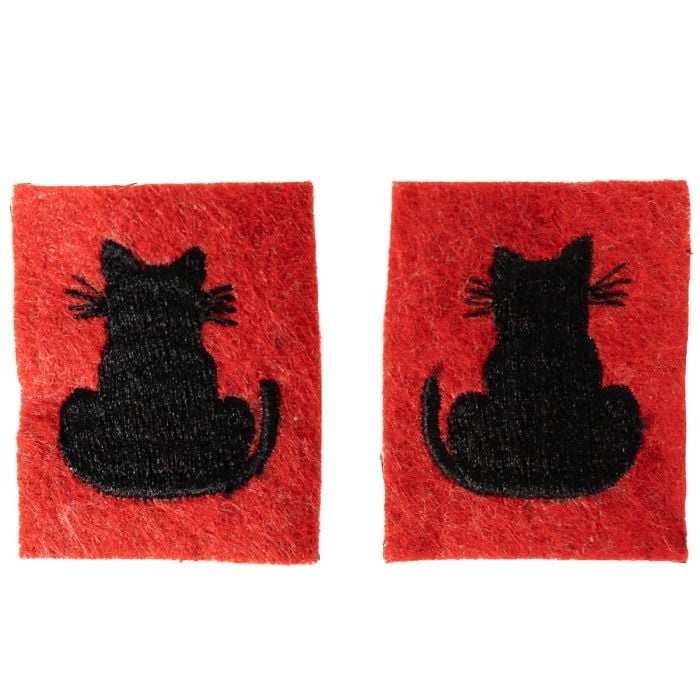 This view shows the front of the badges.