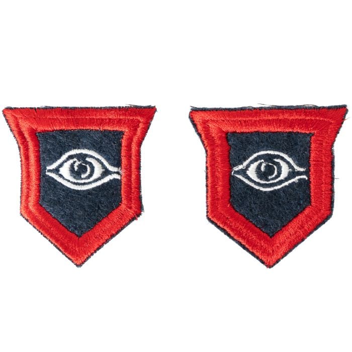 This view shows the front of the badges.