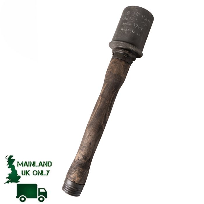 This view shows the front of the grenade.