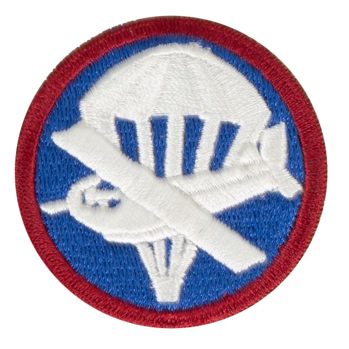 This view shows the front of the WW2 US EM Glider Badge.