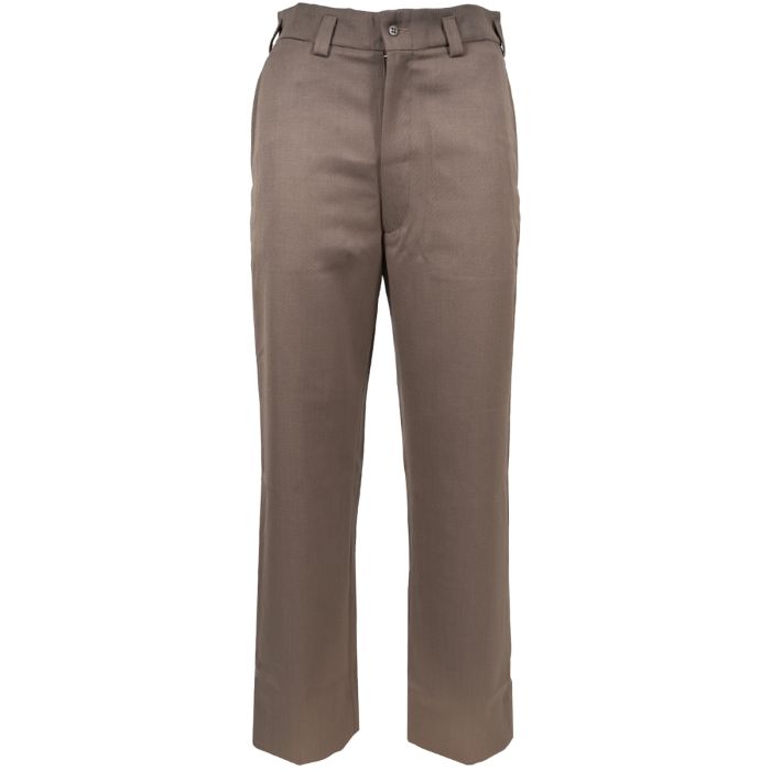 This view shows the front of the pinks trousers.