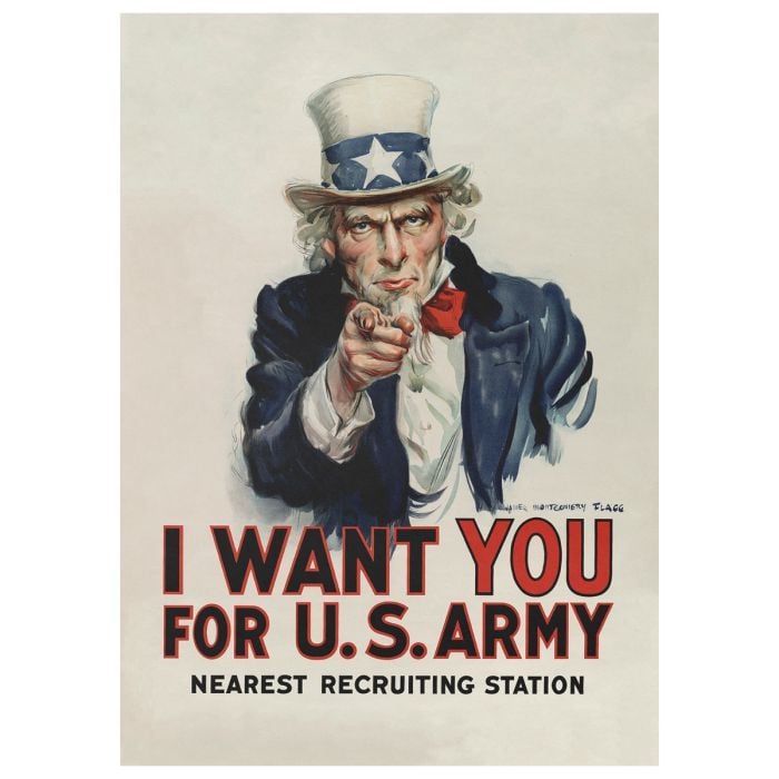 This view shows the front of the poster.