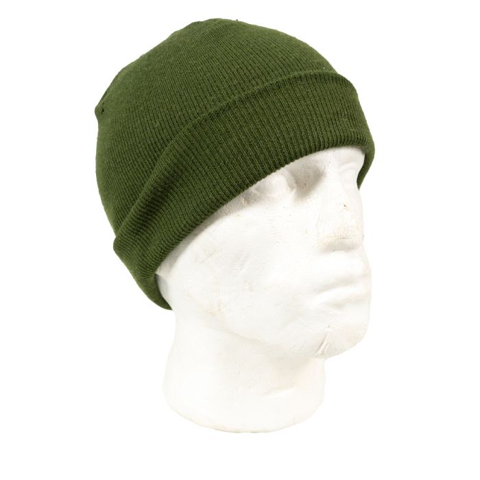 This view shows the side of the beanie.