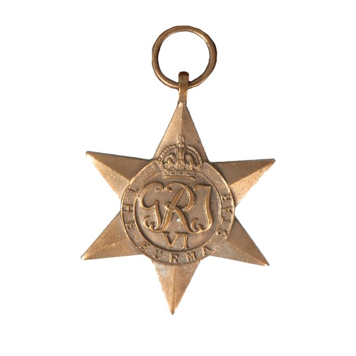 This view shows the front of the medal.