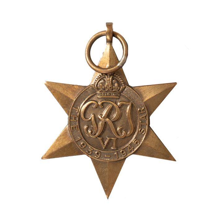 This view shows the front of the medal.
