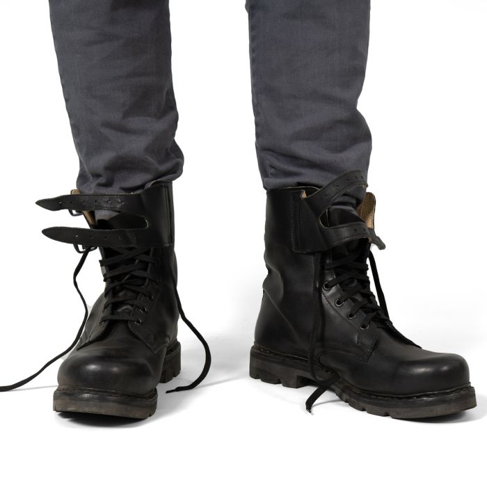 Original Austrian Army Double Buckle Combat Boots Standard Sole