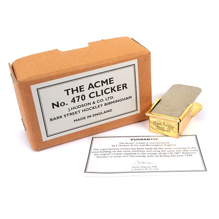 This view shows the box, certificate and clicker.