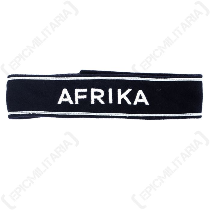 Afrika EM Bordered Cuff Title on Black Main
