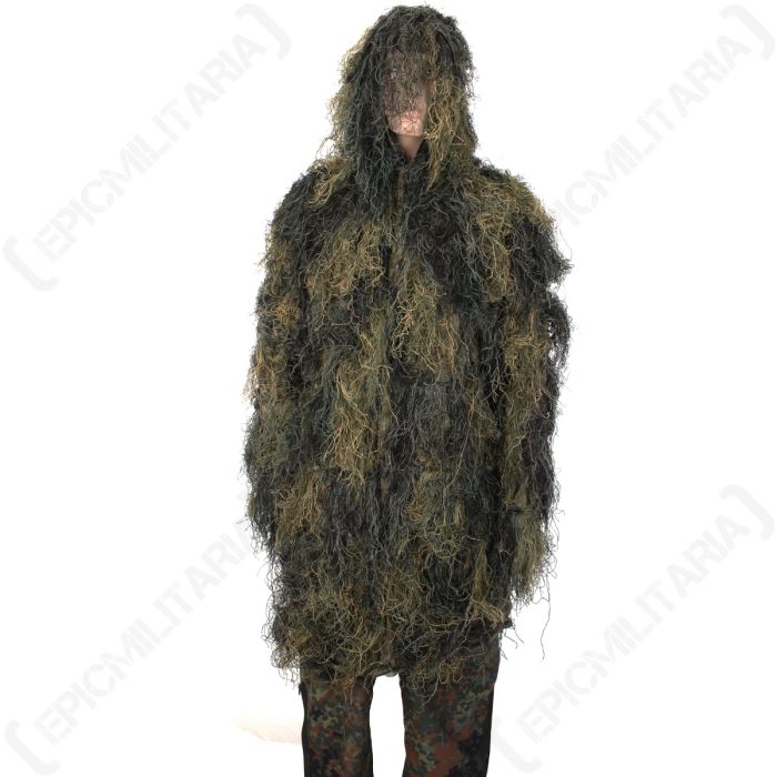 Anti-Fire Digital Woodland Camo Ghillie Parka Main