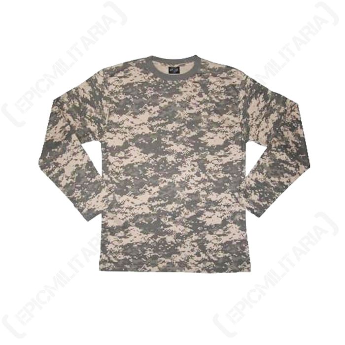 Digital Camo Long Sleeved T-Shirt