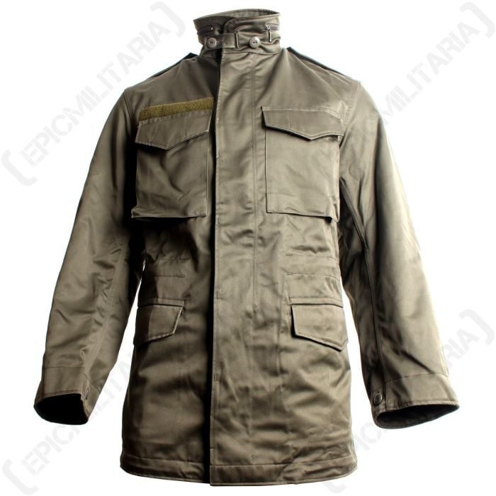 Original Austrian Olive Drab Field Jacket Front