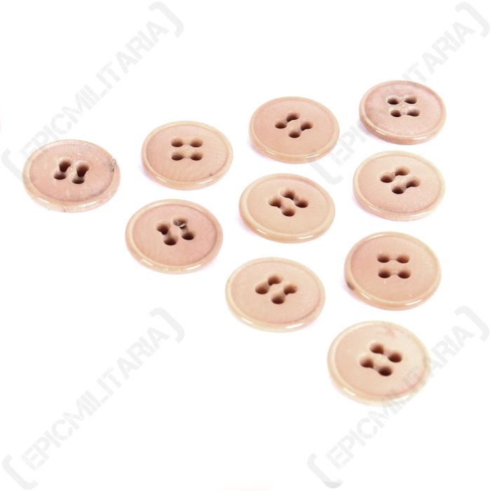 Beige Vintage Buttons - 1.4 cm Main