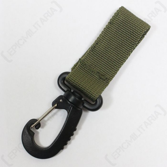 Belt Keeper With Carabiner Olive