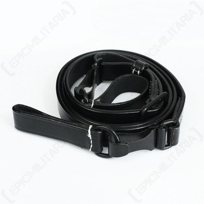 Black Leather Cross Strap - SS