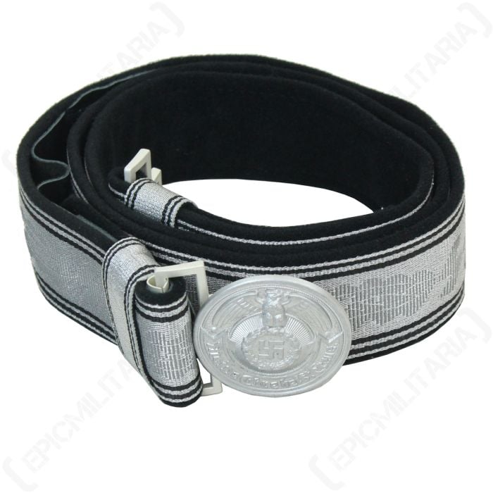 Black SS Brocade Belt and Buckle