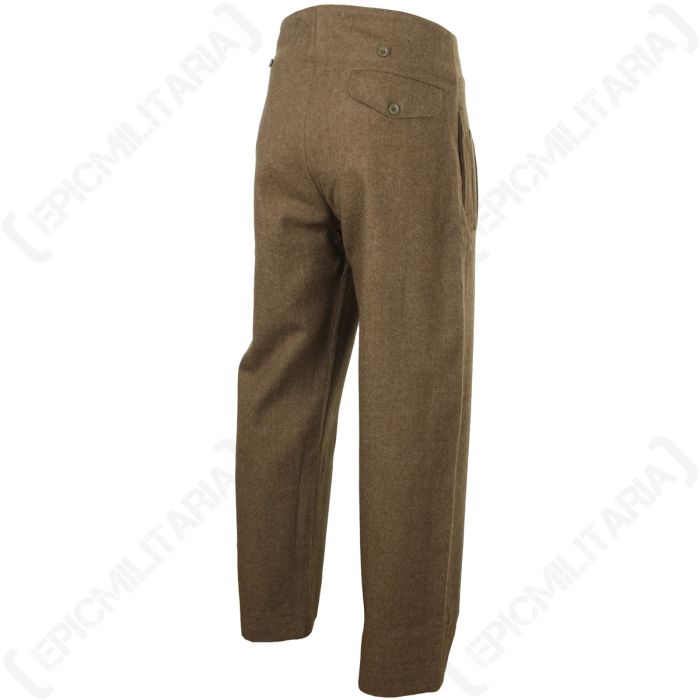 WW2 British Army 40 Pattern Trousers - Authentic Reenactment Gear