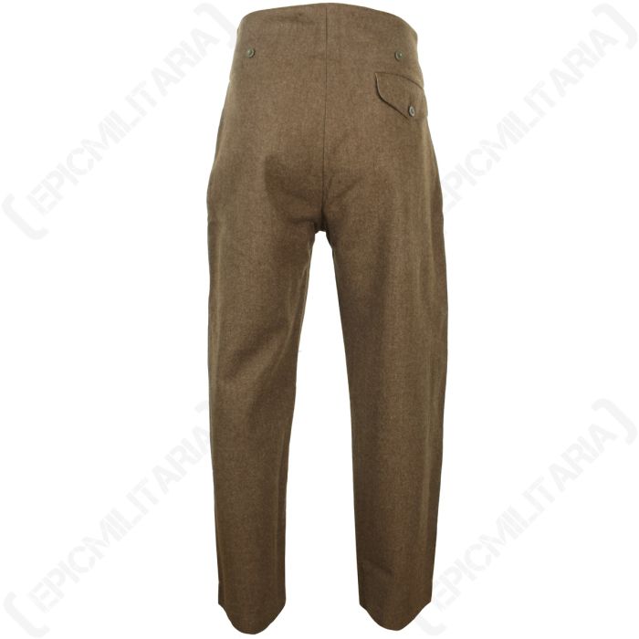 ITALY製 40s British Army Trousers サンプリング WW2 British Army 40 Pattern Trousers - Authentic Reenactment Gear