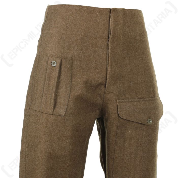 WW2 British Army 40 Pattern Trousers - Authentic Reenactment Gear
