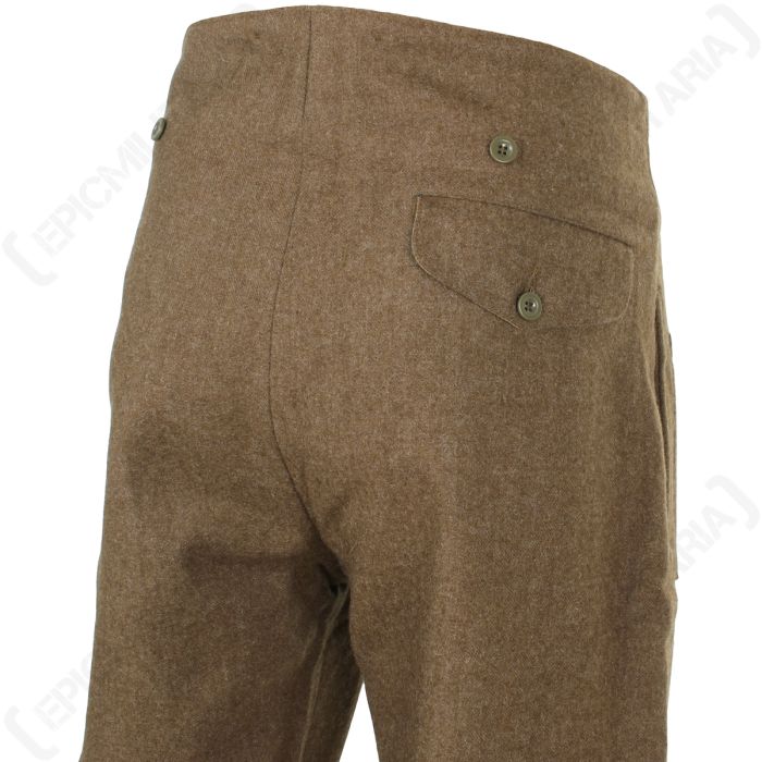WW2 British Army 40 Pattern Trousers - Authentic Reenactment Gear