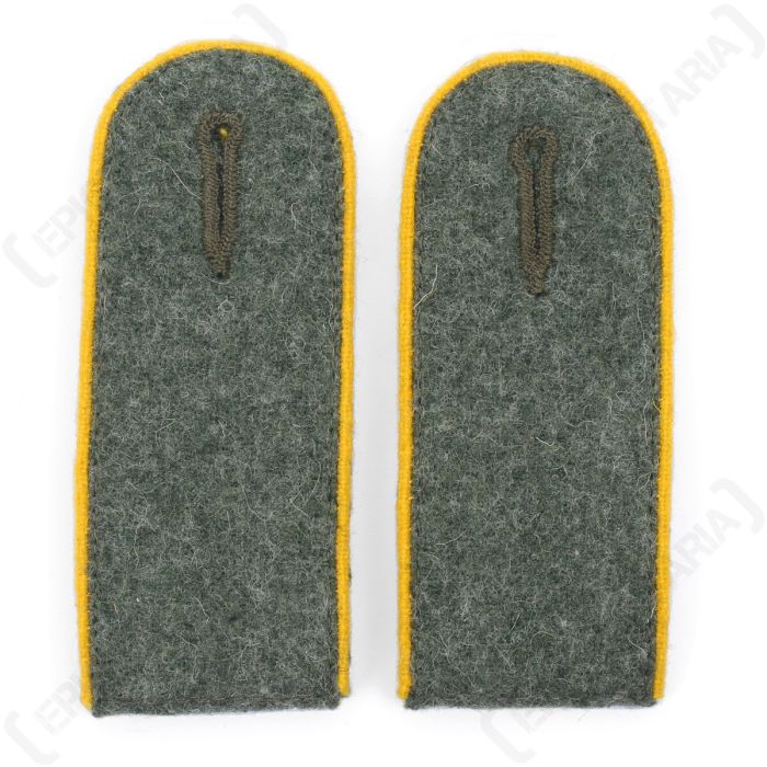 Cavalry EM Shoulder Boards Field Grey (Gold Yellow piped) Main
