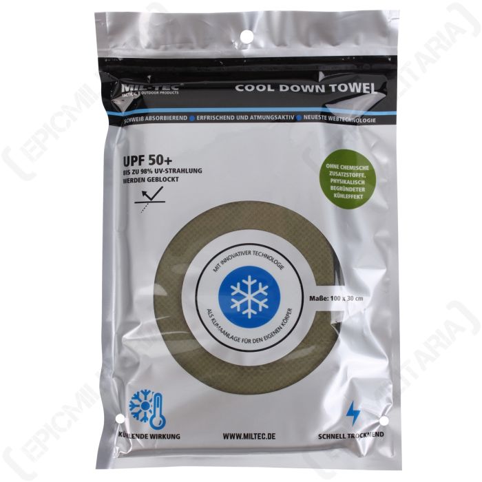 Cool Down Towel 100cm x 31cm - Olive Drab Main