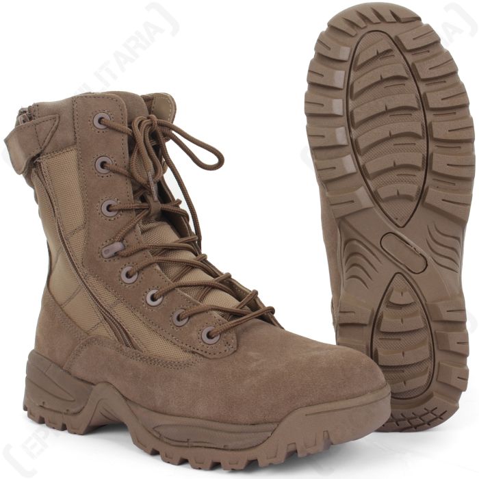 Coyote Tactical Army Boots - 2 Zips Main