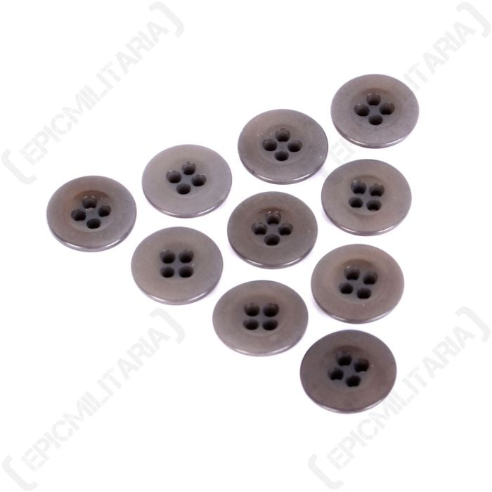 Dark Grey Vintage Buttons - 1.6 cm Main