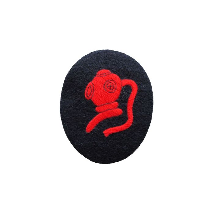 Kriegsmarine Diver Specialist Trade Badge - blue backing