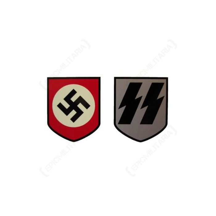 This image shows a view of the Early SS Helmet Decal