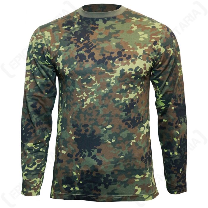 Flecktarn Camo Long Sleeved T-Shirt thumb