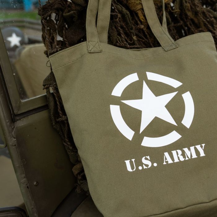 US Army Canvas Tote Bag - Olive Drab - Epic Militaria