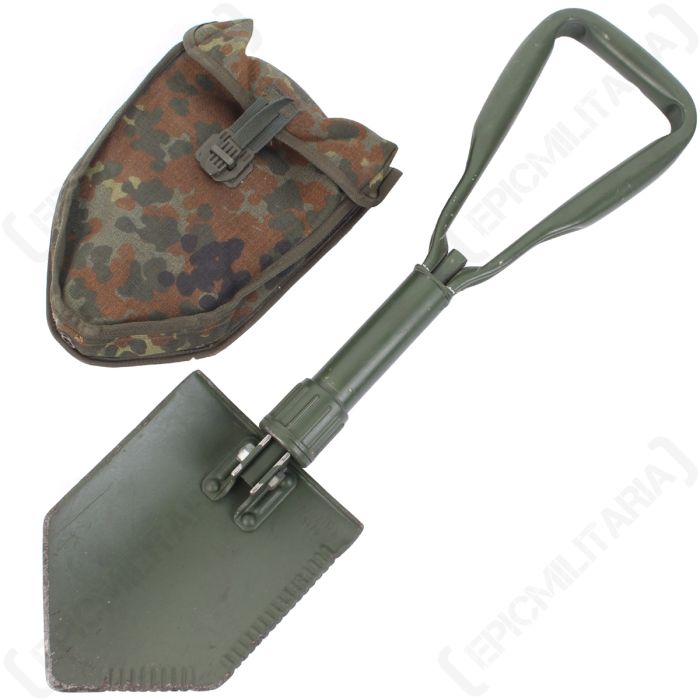 Original Austrian army surplus military holder cover for folding spade shovel